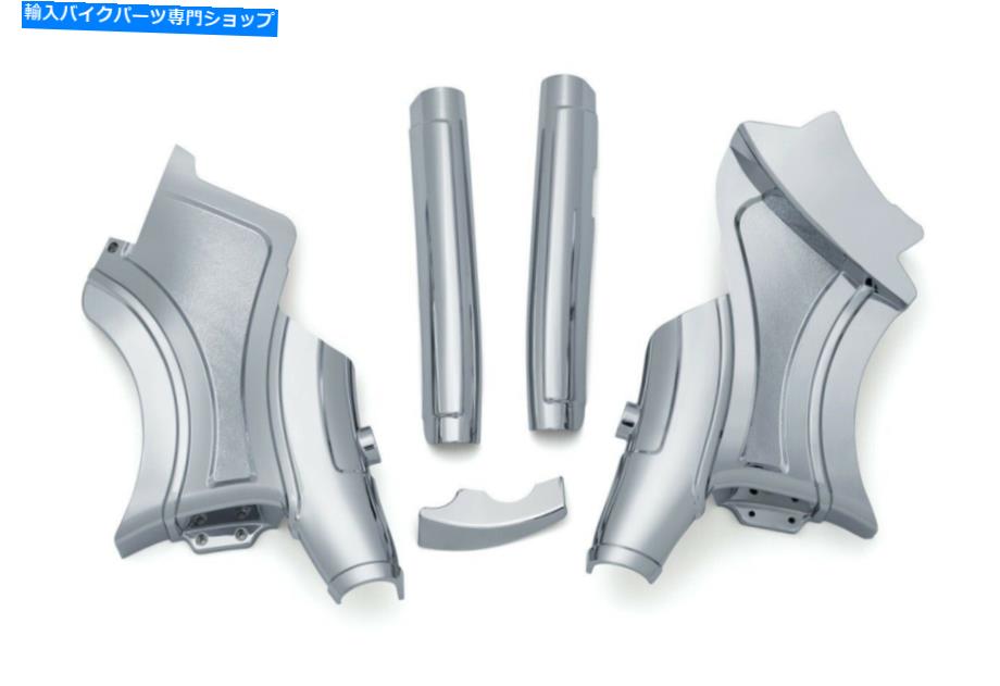 クロームパーツ クライャキンネックカバークロームアクセントインド人14-20チーフテインロードマスタースプリングフィールド Kuryakyn Neck Covers Chrome Accent Indian 14-20 Chieftain Roadmaster Springfield【並行輸入品】