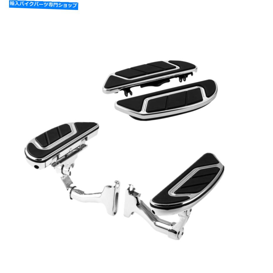 クロームパーツ Harley Electra Glide 93-21用クロームエアフロードライバの乗客の床板に適した Chrome Airflow Driver Passenger Floorboard Fit For Harley Electra Glide 93-21【並行輸入品】