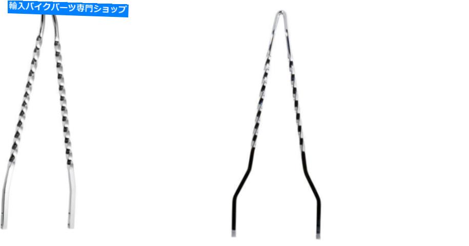クロームパーツ サイクルビジョンツイストスティックスティックバー新品 Cycle Visions Twisted Sticks Sissy Bar New【並行輸入品】