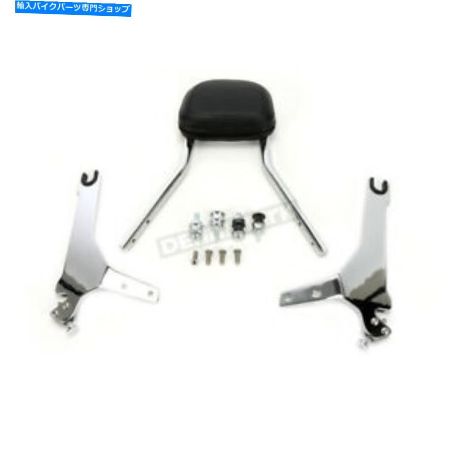 クロームパーツ コブラクローム14インチラウンドの取り外し可能背もたれキット - 602-2007 Cobra Chrome 14 in. Round Detachable Backrest Kit - 602-2007【並行輸入品】