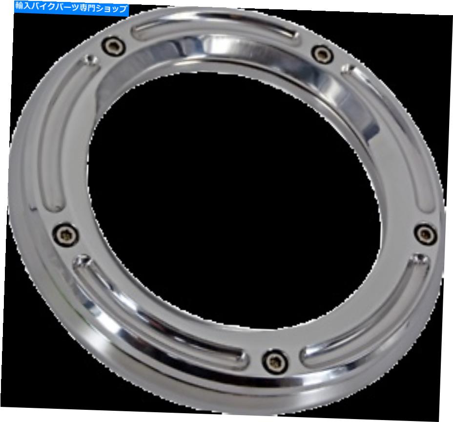 クロームパーツ Trask Chrome Assault?5ホールダービーカバー99-17ハーリーツーリングソフト Trask Chrome Assault See Through 5 Hole Derby Cover 99-17 Harley Touring Softail【並行輸入品】