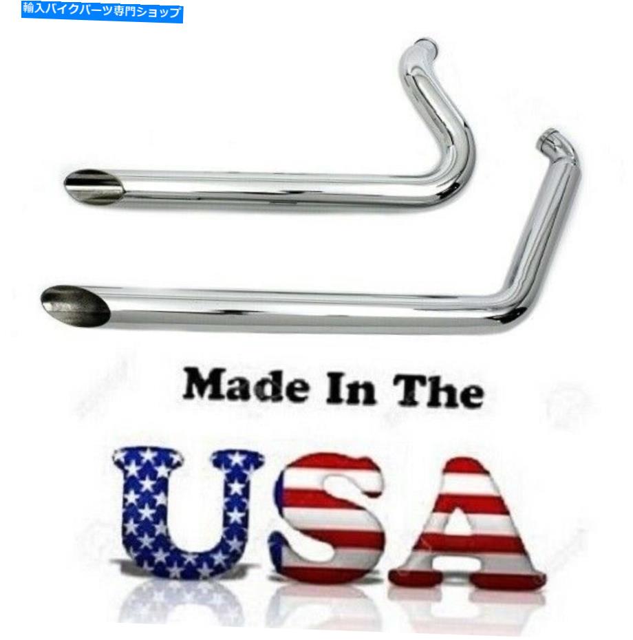 クロームパーツ Chrome 225シリーズ2 1/4インチドラッグパイプSantee Easteday Harley Suftail 1986-2006 Chrome 225 Series 2 1/4 INCH Drag Pipes Santee Exhaust Harley Softail 1986-2006【並行輸入品】