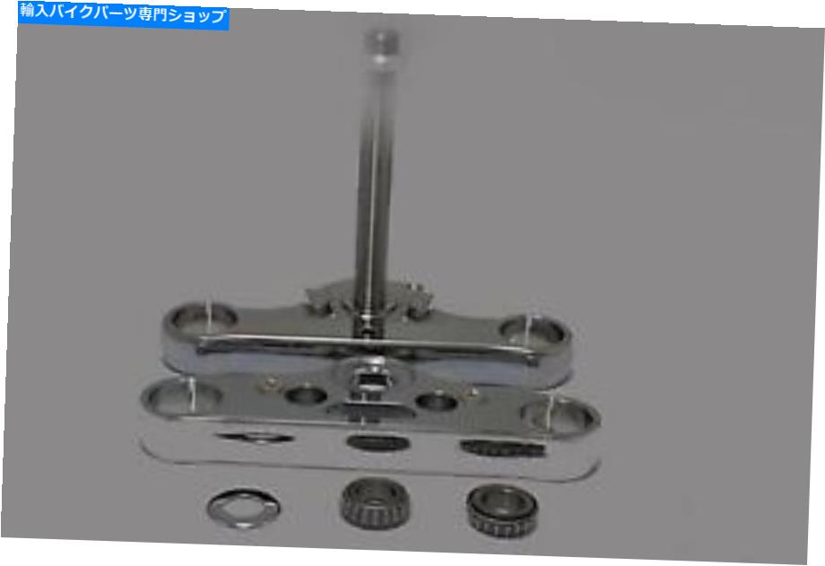 クロームパーツ V-Twin 24-1310 - トリプルツリーセットクローム V-Twin 24-1310 - Triple Tree Set Chrome【並行輸入品】