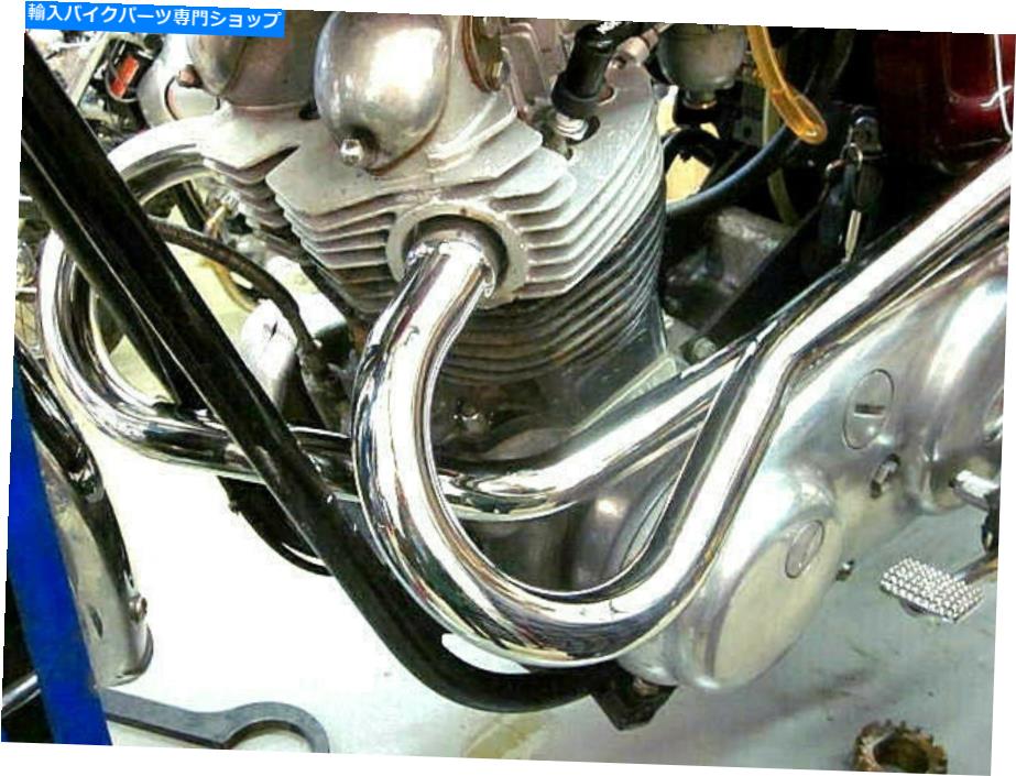 クロームパーツ 排気パイプ対750 Sタイプ06-1320 06-1321 Commando OEMイギリス Exhaust Pipes Pair 750 S Type 06-1320 06-1321 Commando OEM UK MADE【並行輸入品】