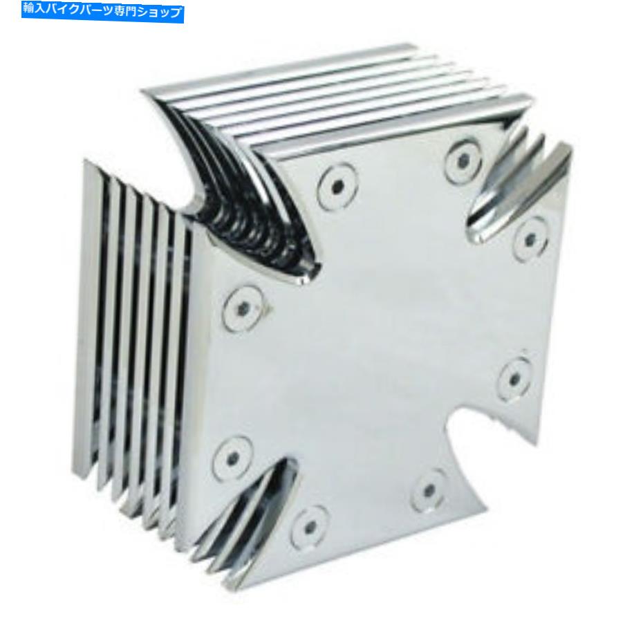 クロームパーツ エアフィルターズマルタクロス、ハーリー - Davidson Shovelhead、Evolution、Twin Cam Air Filters Maltese Cross, for Harley - Davidson Shovelhead, Evolution, Twin Cam【並行輸入品】