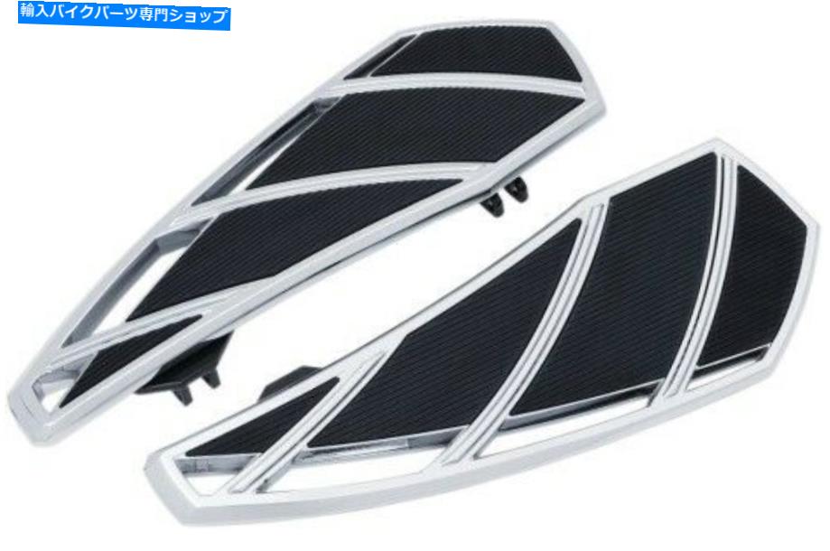 クロームパーツ クライャキンファントムフロアボードクローム5792クローム|ブラック48-5202 1621-0931 Kuryakyn Phantom Floorboards Chrome 5792 Chrome | Black 48-5202 1621-0931【並行輸入品】