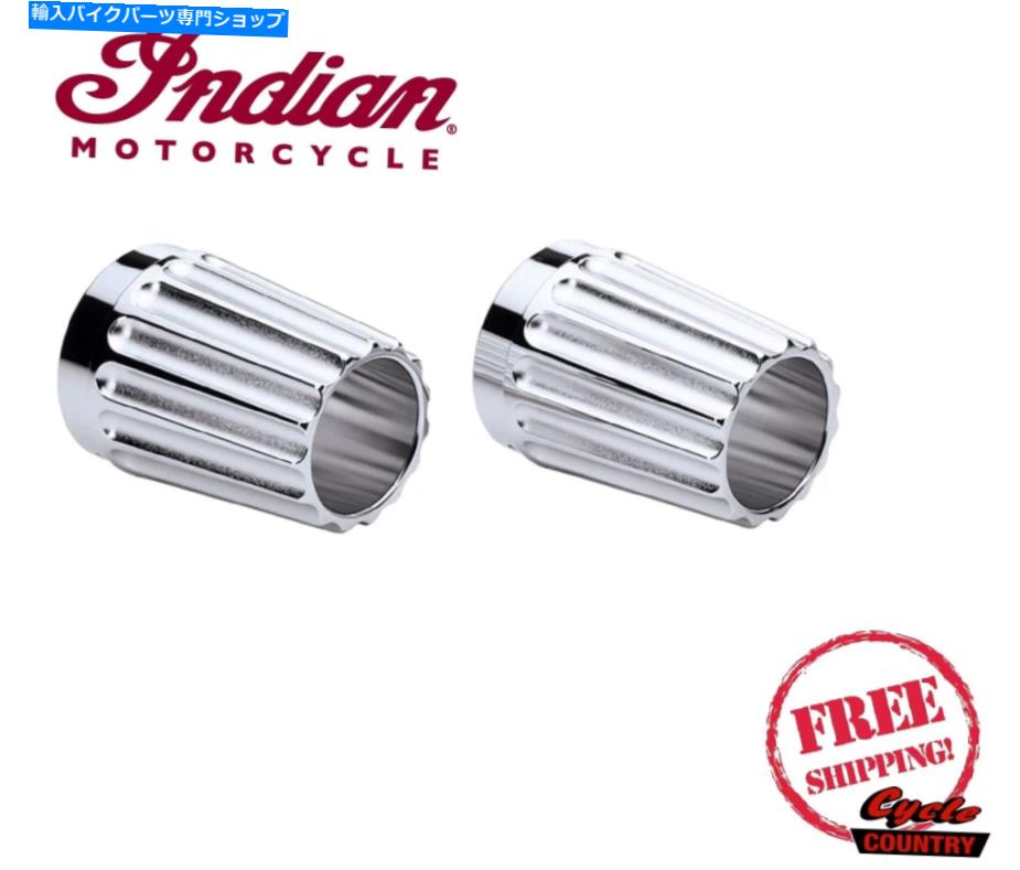 クロームパーツ インドのオートバイブランド雷吹き溝付きクロム排気ヒント INDIAN MOTORCYCLE BRAND THUNDER STROKE GROOVED CHROME EXHAUST TIPS【並行輸入品】|Us Custom Parts Shop USDM