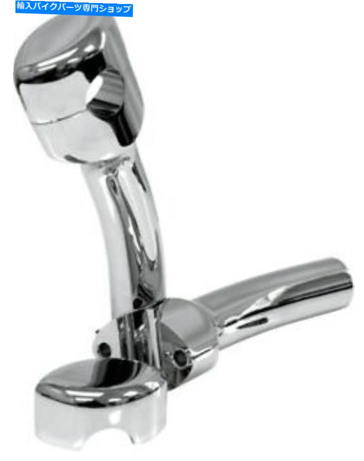 クロームパーツ 1/4in.Handlebar 5 1/2in.Tall 1 / 2IN.PUBACK CHROMEのHandleBar 5 1/2in.tall Hefty Smooth Riser for 1 1/4in.Handlebar 5 1/2in.Tall with 1/2in.Puback Chrome【並行輸入品】|Us Custom Parts Shop USDM