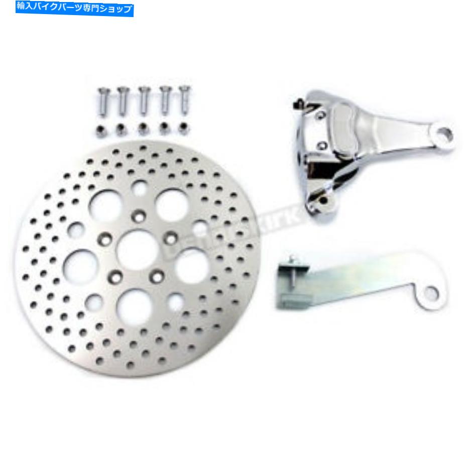クロームパーツ V-Twin製造リア4ピストンキャリパーと11 1/2インチディスクキット - 22-0366 V-Twin Manufacturing Rear 4 Piston Caliper and 11 1/2 in. Disc Kit - 22-0366【並行輸入品】