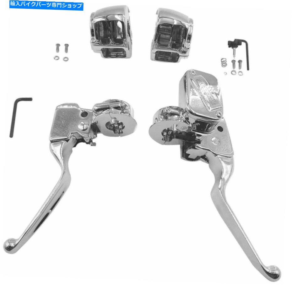 クロームパーツ スイッチクロムなしで - 53454のためのビッカーの選択ハンドルバーコントロールキット Bikers Choice Handlebar Control Kit For - 53454 Without Switches Chrome【並行輸入品】