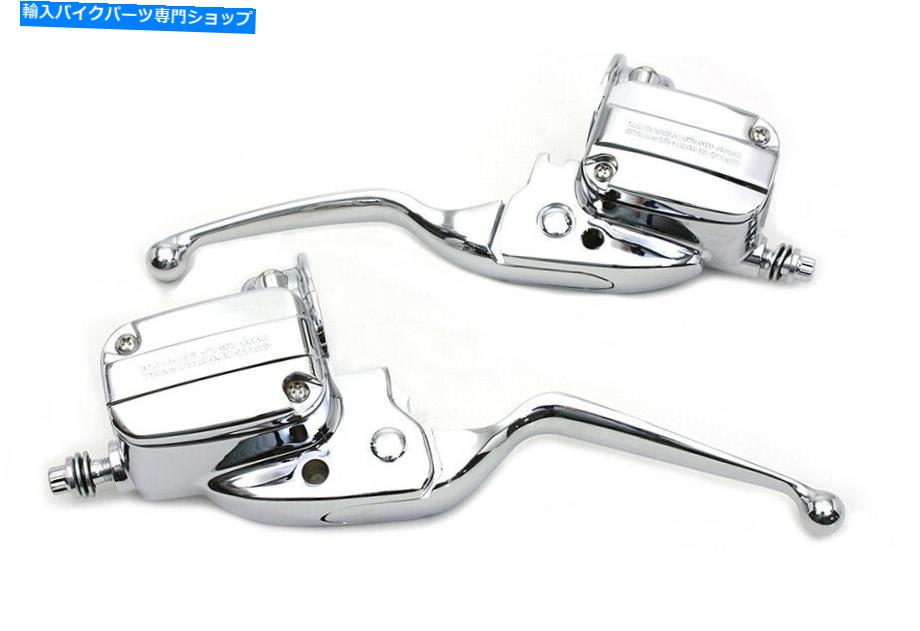 クロームパーツ 油圧クラッチ付きハンドルバーコントロールキットクロム、Harley Davidson、V-Twin Handlebar Control Kit Chrome with Hydraulic Clutch,for Harley Davidson,by V-Twin【並行輸入品】