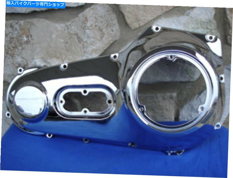 クロームパーツ Harley Suftail Dyna 95-Upのためのクロムの一次カバーを表示するOE＃60543-95 SHOW CHROME PRIMARY COVER FOR HARLEY SOFTAIL DYNA 95-UP REPLACES OE # 60543-95【並行輸入品】