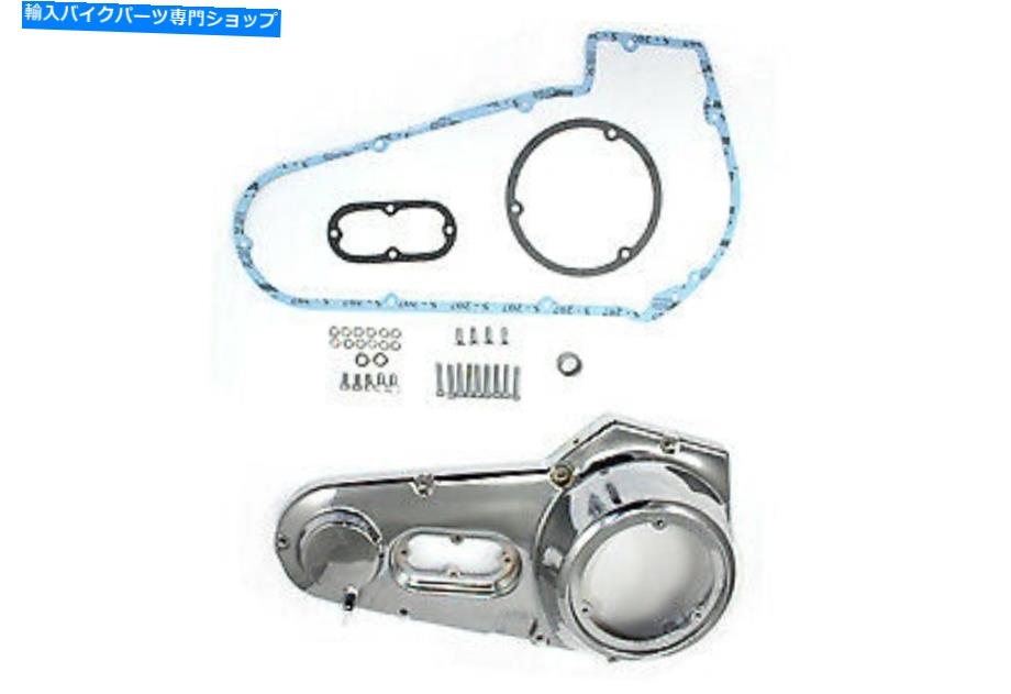 クロームパーツ Chrome外側一次カバーキットはハーレー - ダビッドソンをフィットします Chrome Outer Primary Cover Kit fits Harley-Davidson【並行輸入品】