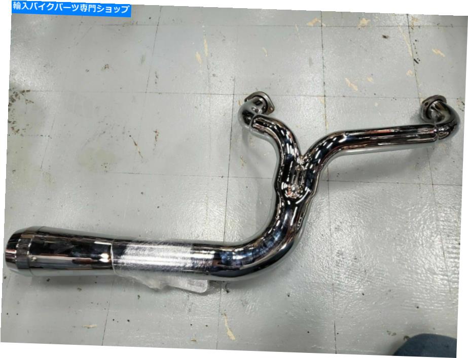 クロームパーツ 2カスタムヘッダ排気ハーレーツーリングソフトダイヤナテーパーチョッパーマフラー 2 into 1 Custom Header Exhaust Harley Touring Softail Dyna Taper Chopper Muffler【並行輸入品】 54,284円