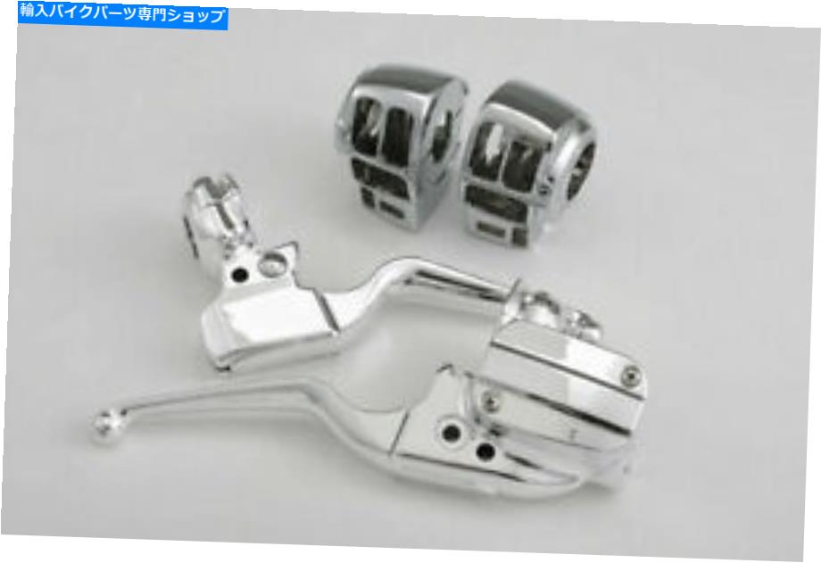 クロームパーツ V-Twinによるハーレーダビッドソン用クロムハンドルバーコントロールキット Chrome Handlebar Control Kit for Harley Davidson by V-Twin【並行輸入品】