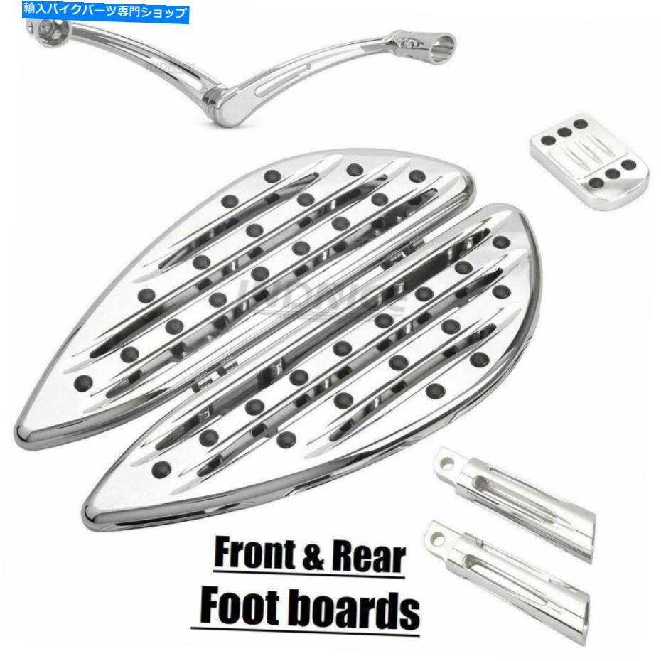 クロームパーツ クロムディープエッジカットフットボードストリートグライドFLHxリアペグヒールトウシフトレバー Chrome Deep edge cut footboards street glide FLHX rear peg Heel Toe Shift Lever【並行輸入品】