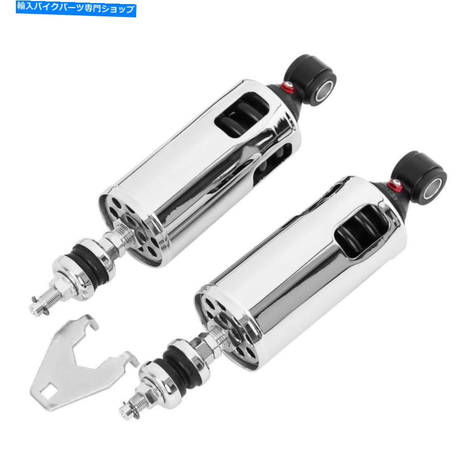 クロームパーツ リアサスペンションヘビーデューティリアショックフィットハーレーソフトファットボーイ2000-2017 Rear Suspension Heavy Duty Rear Shocks Fit For Harley Softail Fatboy 2000-2017【並行輸入品】