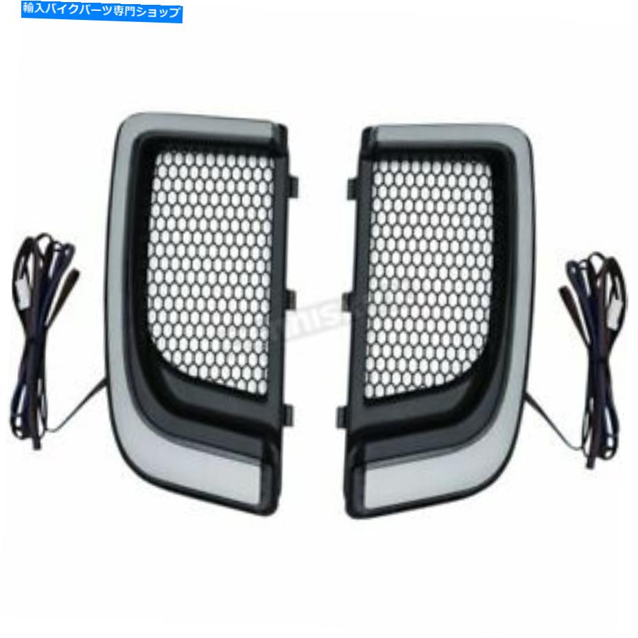 クロームパーツ クライャキンクロームLED下グリルトレーサー - 5063 Kuryakyn Chrome LED Lower Grill Tracer - 5063【並行輸入品】