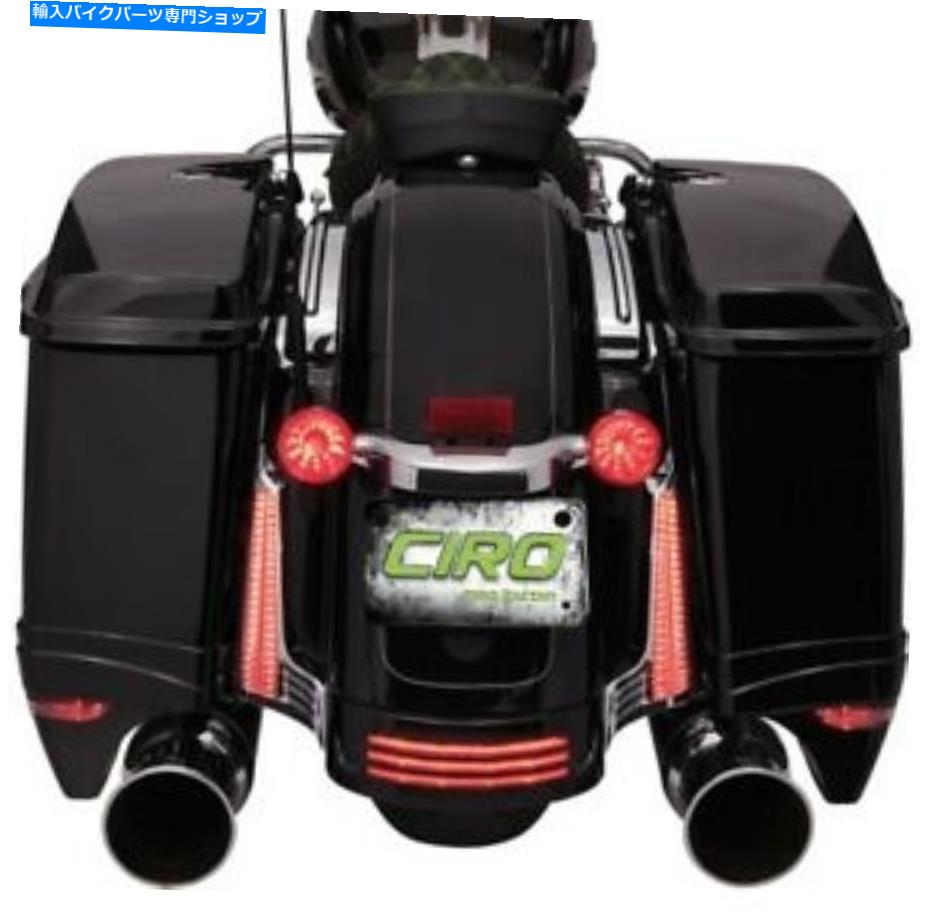 クロームパーツ CiROサドルバッグフィラーパネルライトクロム＃40022ハーレーダビッドソン Ciro Saddlebag Filler Panel Lights Chrome #40022 Harley Davidson【並行輸入品】