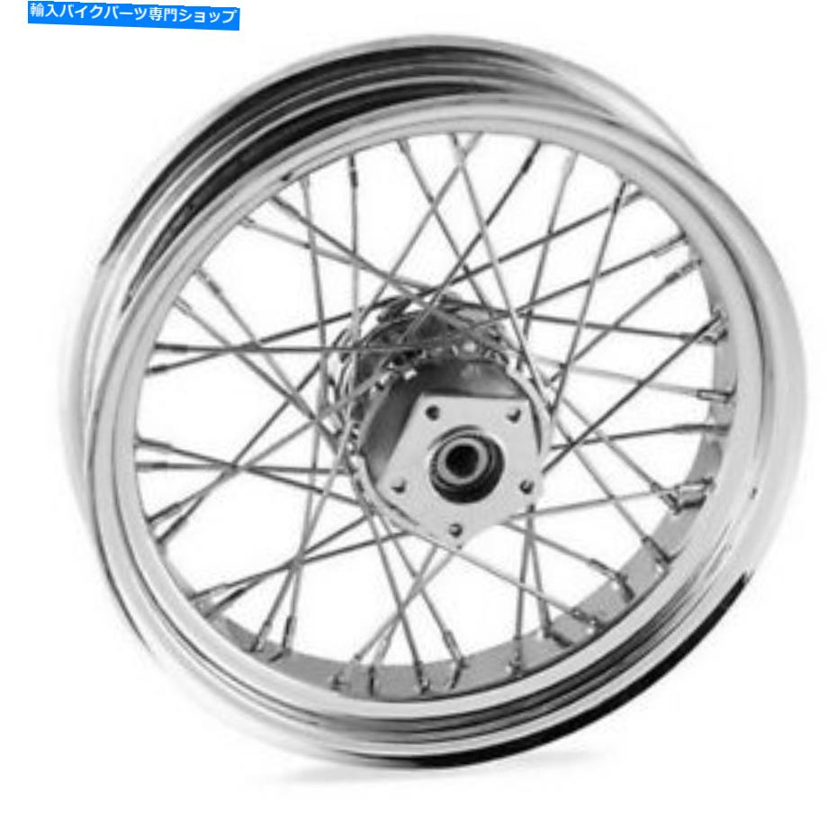 クロームパーツ DNA 18 x 3.5インチ40スポーククロムフロントホイールハーレーダビッドソスソフトFLST FLSTF DNA 18 x 3.5 inch 40 spoke chrome front wheel Harley Davidson softail flst flstf【並行輸入品】