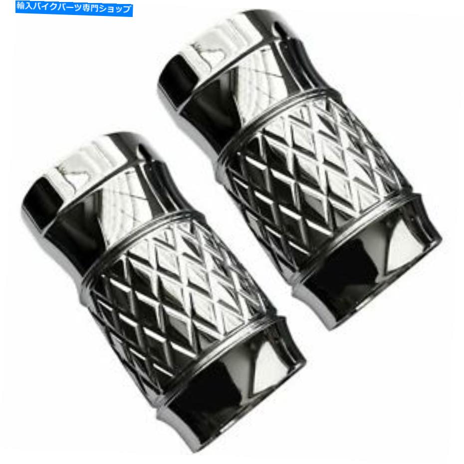 クロームパーツ Eddie Trottaデザインフォークスライダーカバー - プラチナカットクローム標準TC-963 EDDIE TROTTA DESIGNS FORK SLIDER COVERS - PLATINUM-CUT CHROME STANDARD TC-963【並行輸入品】