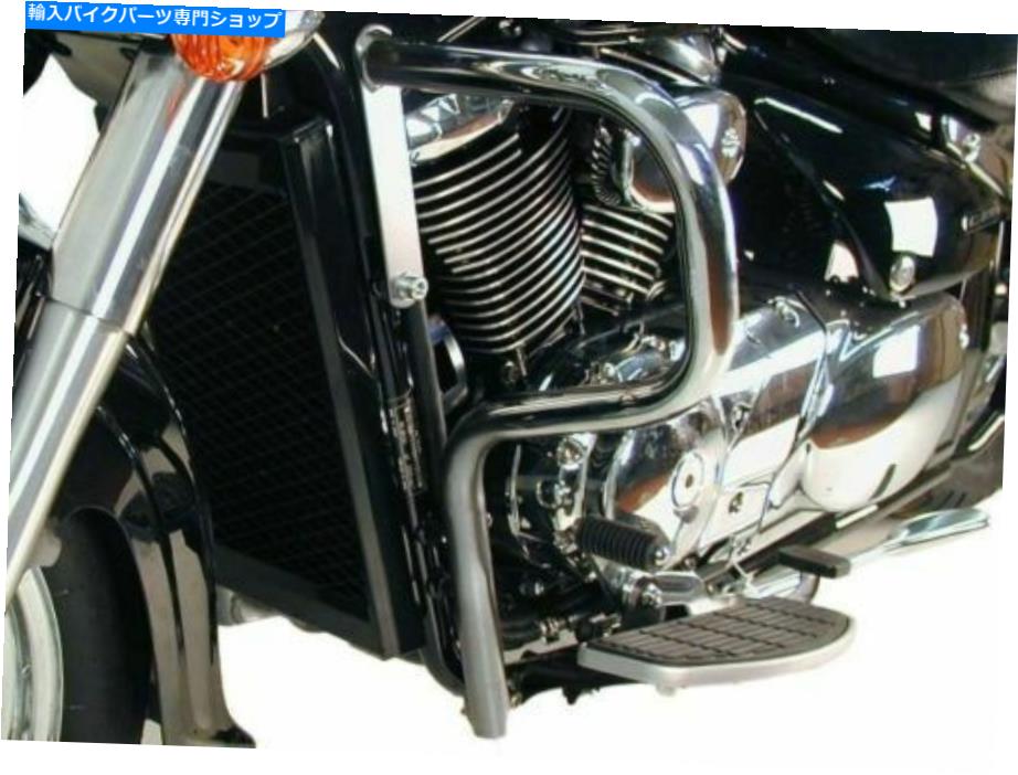 クロームパーツ スズキC800侵入者/ブラック版エンジンガード - Chrome Hepco＆Becker（2009 Suzuki C800 Intruder/Black Edition Engine Guard - Chrome HEPCO & BECKER (2009【並行輸入品】