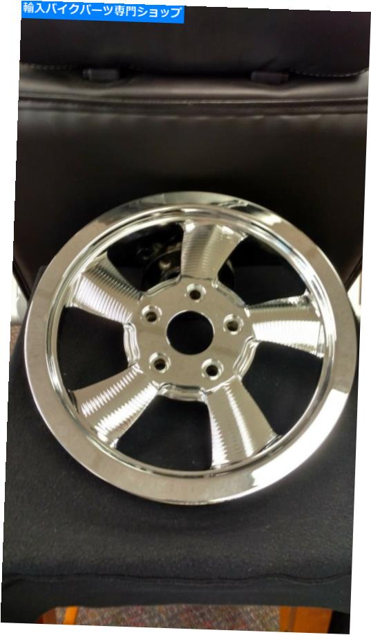 クロームパーツ フィットハーレーツイストスタイルクロームビレットベルトプーリスプロケット70 T x 1.5 \