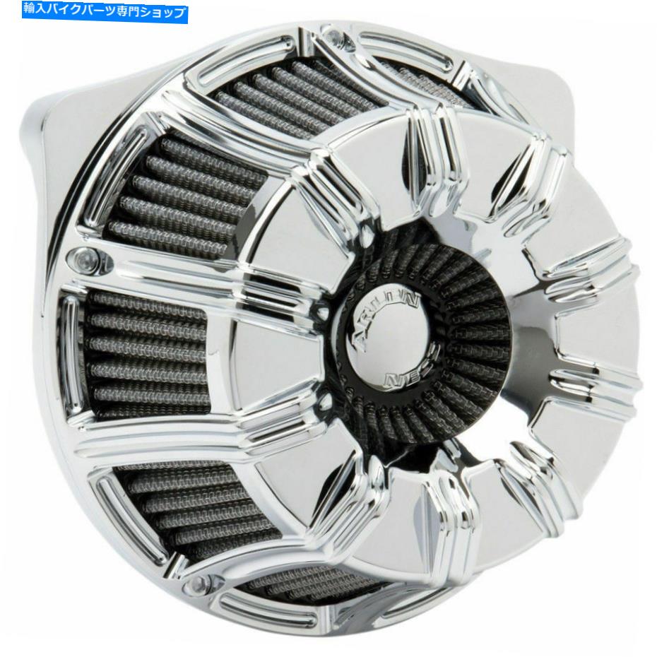 クロームパーツ Arlen Ness Chrome逆シリーズ10ゲージステージ1エアクリーナーハーレー99-15 T / C Arlen Ness Chrome Inverted Series 10-Gauge Stage 1 Air Cleaner Harley 99-15 T/C【並行輸入品】
