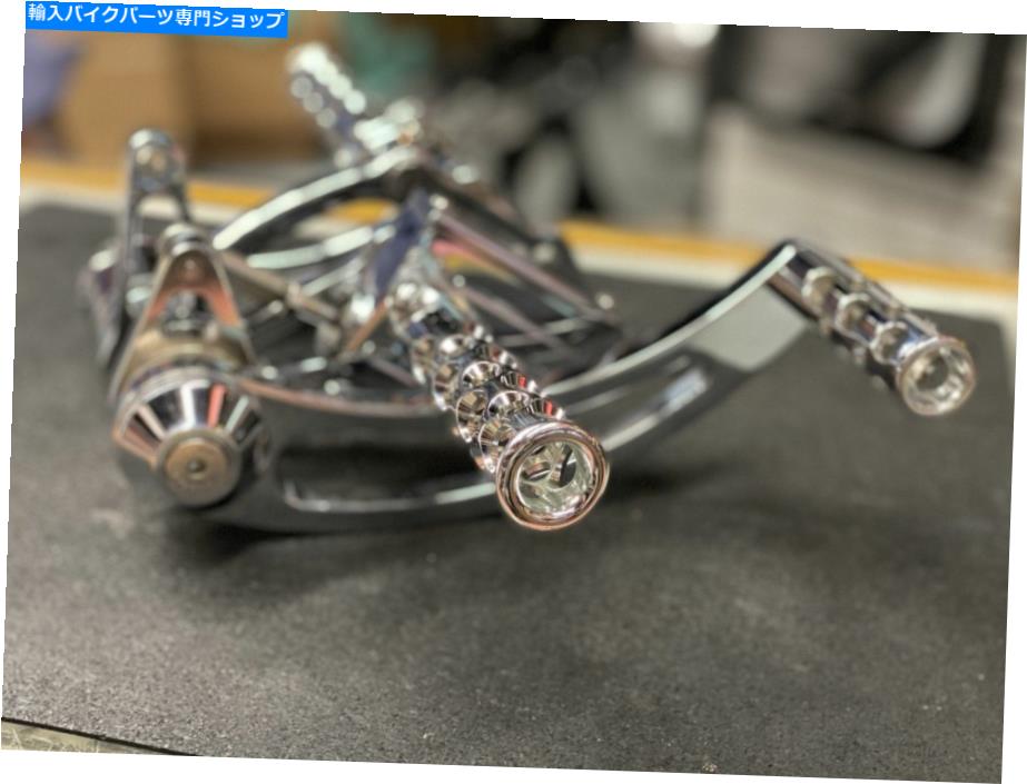 クロームパーツ クロームビレットフォワードコントロールハーリーダイナ1991-2006 Wマスターペグ Chrome Billet Forward Controls Harley Dyna 1991-2006 W master pegs【並行輸入品】
