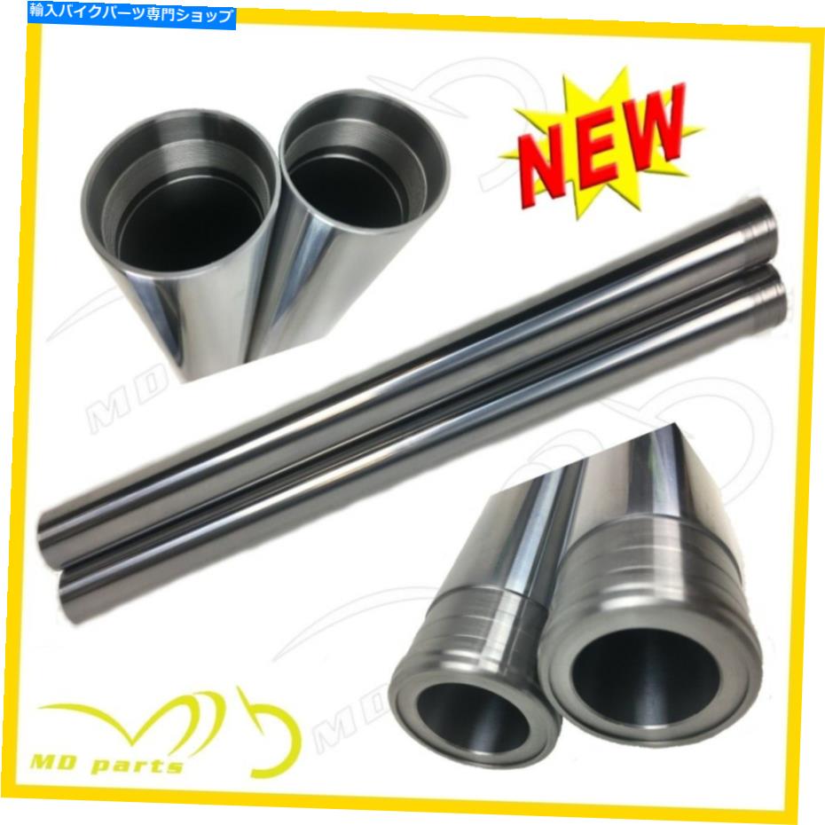 クロームパーツ スズキSV 650 2003-13新しい41mm x 588mmのフロントフォークチューブの支柱の足のペア Suzuki SV 650 2003-13 NEW 41mm X 588mm Pair Of Front Fork Tube Stanchion Legs【並行輸入品】