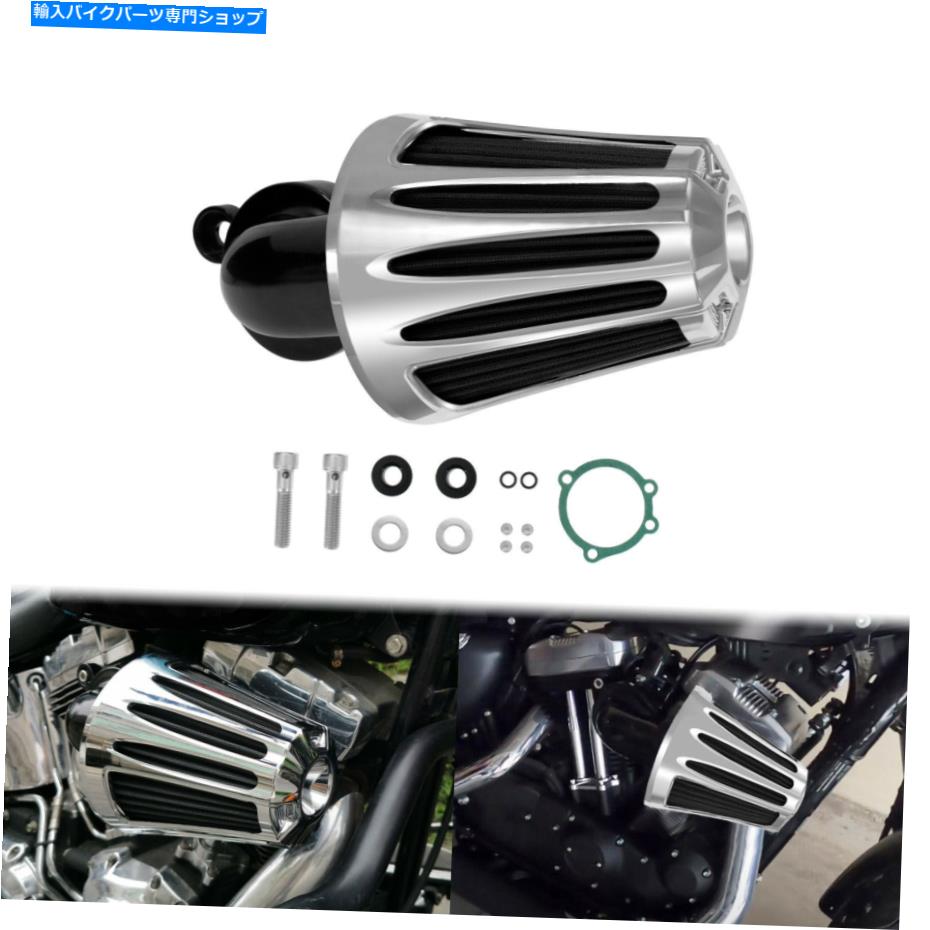 クロームパーツ Harley Sportster XL 2004-2021のためのクロムカット逆エアクリーナフィルターフィルターフィット Chrome Cut Inverted Air Cleaner Filter Fit For Harley Sportster XL 2004-2021【並行輸入品】