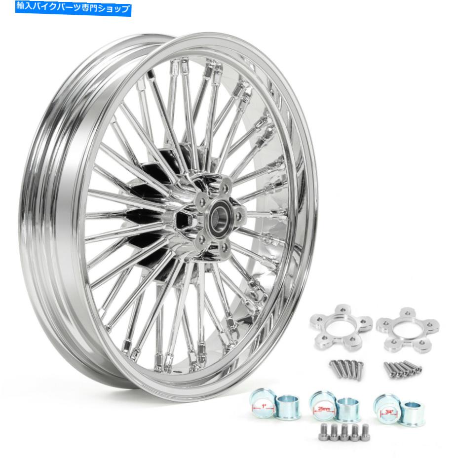 クロームパーツ 36太ったスポークの前輪18x3.5ハーレーツーリングバッグロードグライドFlht 00-08 36 Fat Spoke Front Wheel 18x3.5 for Harley Touring Bagger Road Glide FLHT 00-08【並行輸入品】｜Us Custom Parts Shop USDM