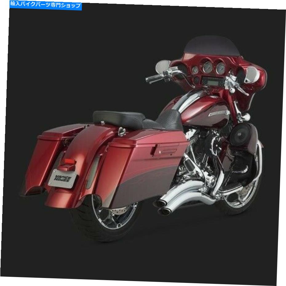 クロームパーツ バンスN 'ハインズスーパーラジウスクローム - 2009-2016 FLフットストリートロードグライドツーリング Vance n' Hines Super Radius Chrome - 2009-2016 FLH FLT Street Road Glide Touring【並行輸入品】｜Us Custom Parts Shop USDM 75,755円