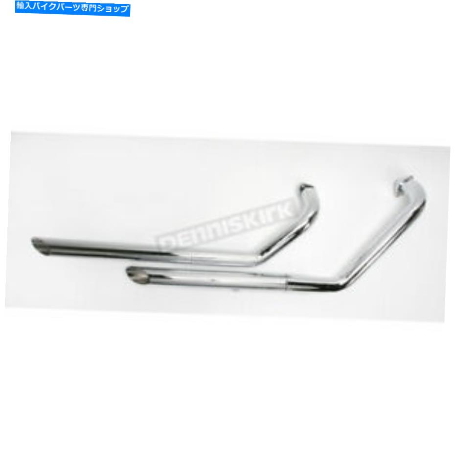 クロームパーツ コブラ2インチスラッシュカットドラッグパイプ排気システム - 4264（CAへの船なし） Cobra 2 in. Slash Cut Drag Pipe Exhaust System - 4264 (no ship to CA)【並行輸入品】