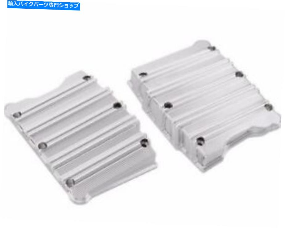 クロームパーツ Arlen Ness 10ゲージクローム機械加工ハーレービッグツインカムロッカーボックストップカバー Arlen Ness 10 Gauge Chrome Machined Harley Big Twin Cam Rocker Box Top Covers【並行輸入品】