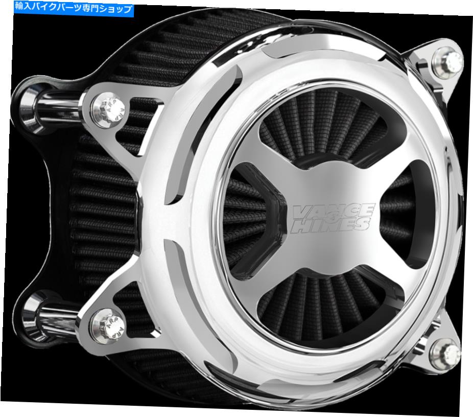 クロームパーツ VANCE＆HINS CHROME VO2Xオートバイエアフィルタークリーナー08-16ハーレーツーリング Vance & Hines Chrome VO2X Motorcycle Air Filter Cleaner 08-16 Harley Touring【並行輸入品】