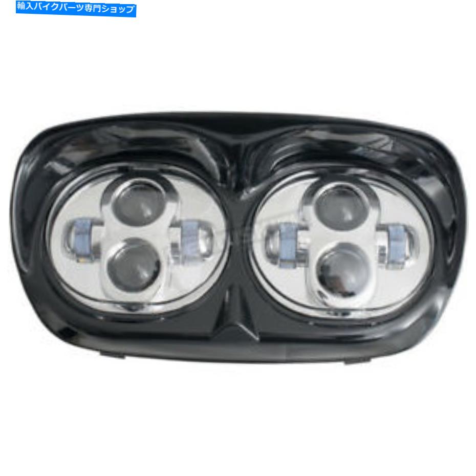 クロームパーツ Rivco Chrome LEDヘッドライトアセンブリ - LED-145C Rivco Chrome LED Headlight Assembly - LED-145C【並行輸入品】