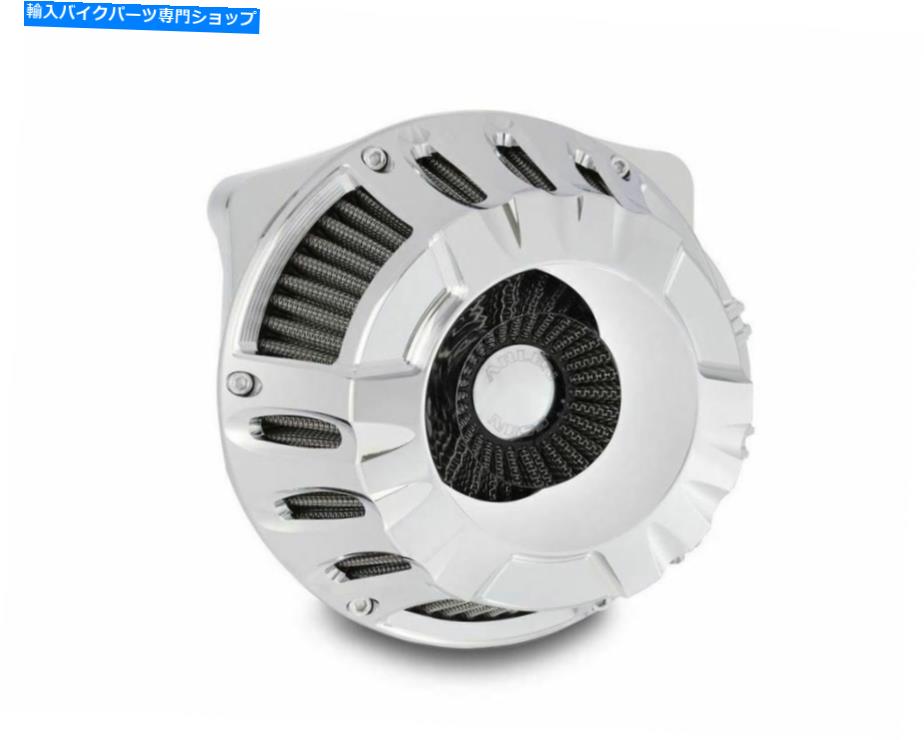 クロームパーツ Arlen Ness逆方向カットクロームステージ1エアクリーナーハーレーツインカム99-16 Arlen Ness Inverted Deep Cut Chrome Stage 1 Air Cleaner Harley Twin Cam 99-16【並行輸入品】