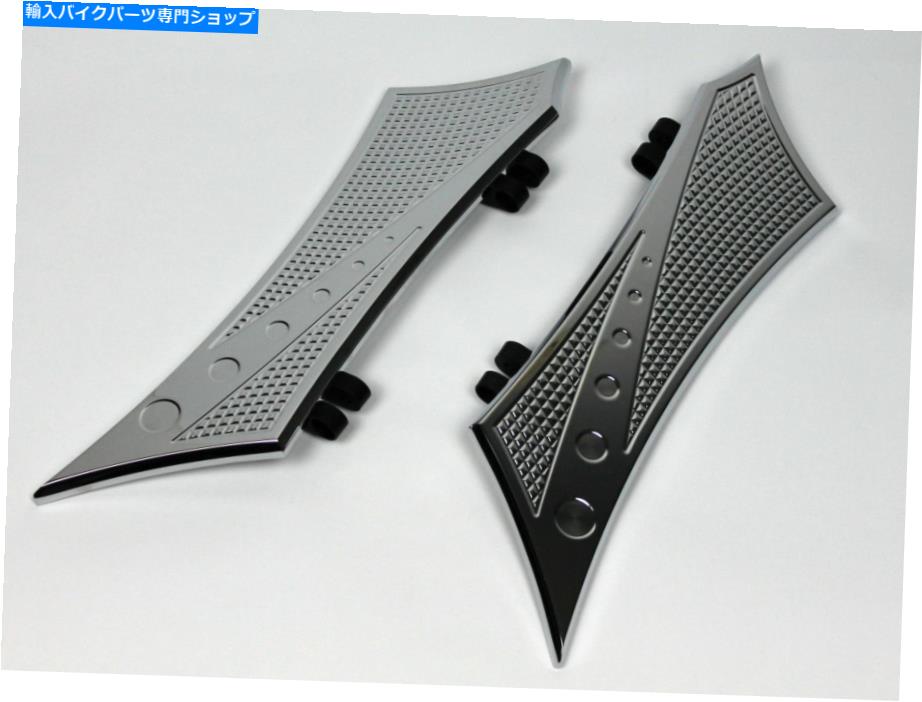 クロームパーツ ハーレーバッガー用フロントフロアボードChrome-E-O Chrome Diamond Harley Davidson Front Floorboards for Harley Baggers Chrome-E-O Chrome Diamond Harley Davidson【並行輸入品】