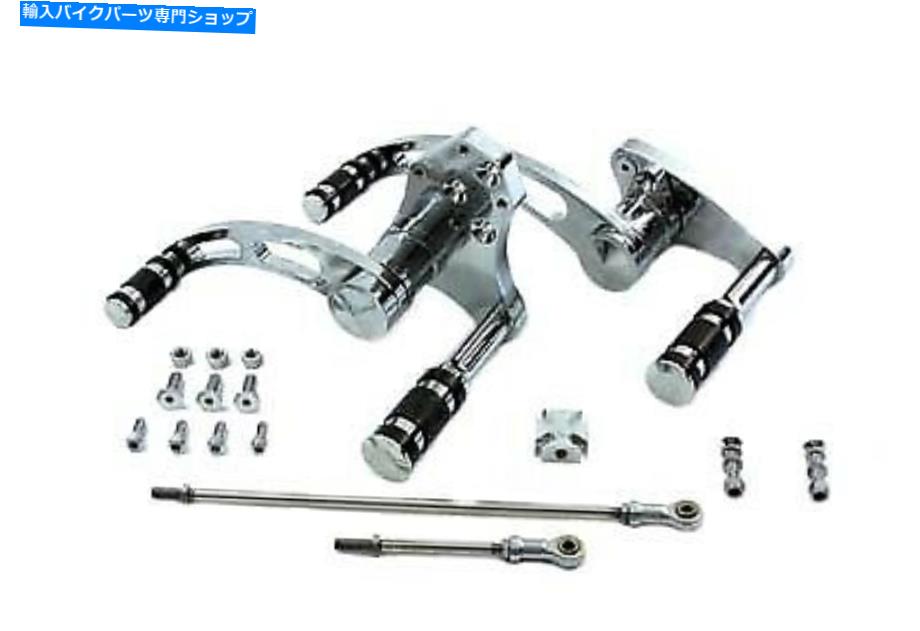 クロームパーツ ビレットフォワードコントロールキットクロムフィットハーレーダビッドソン Billet Forward Control Kit Chrome fits Harley-Davidson【並行輸入品】