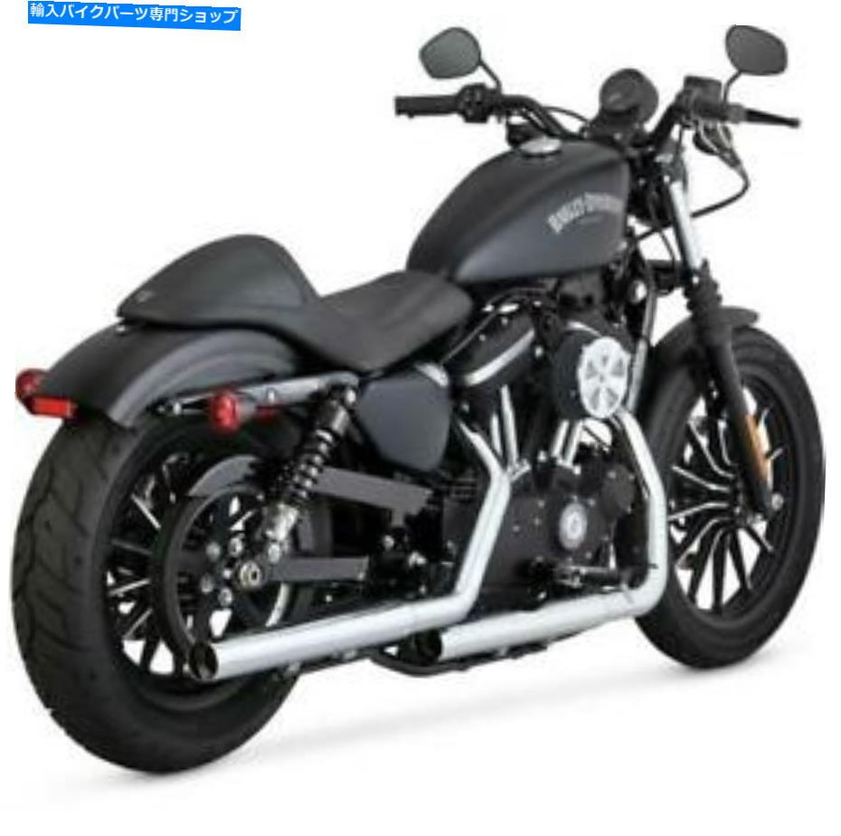 クロームパーツ バンス＆ハインズストレートショットHSデュアルスリップオンマフラーズクロム＃16863 Vance & Hines Straightshots HS Dual Slip-On Mufflers Chrome #16863【並行輸入品】