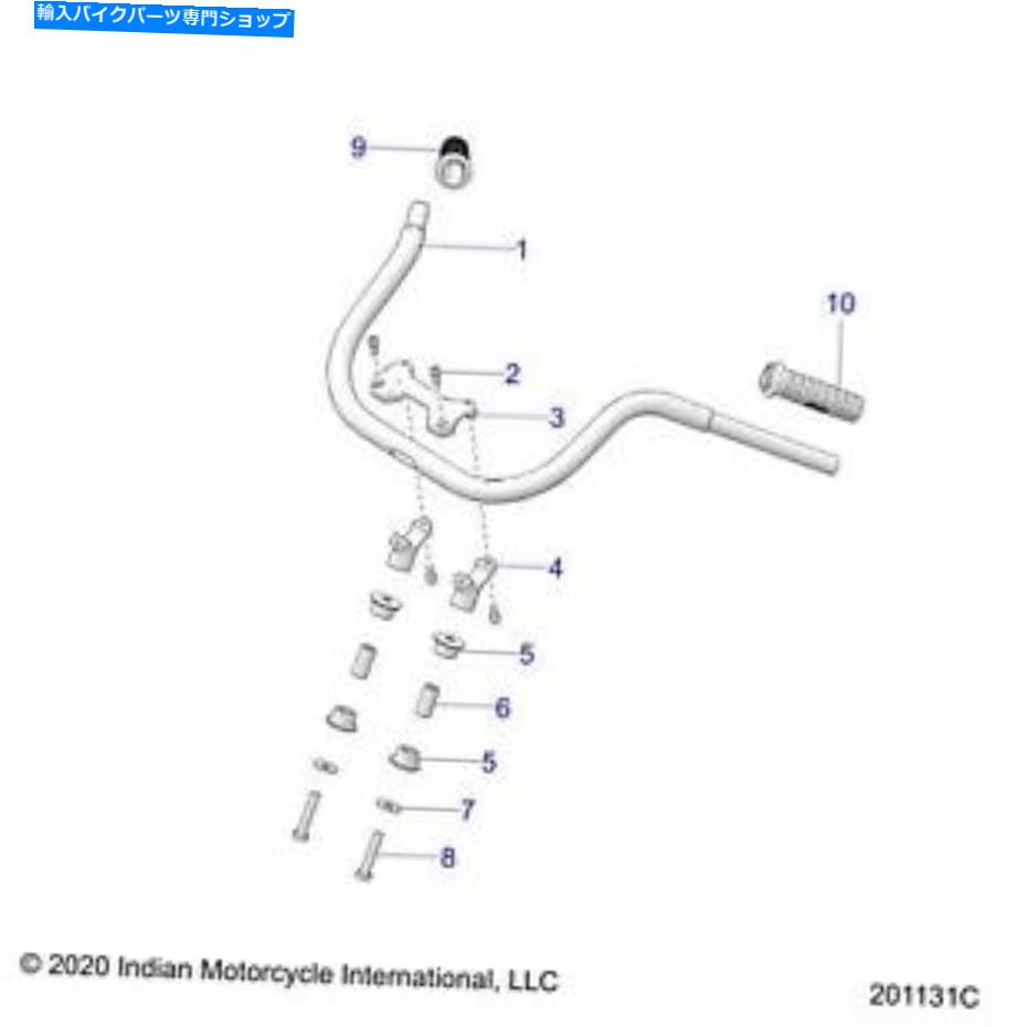 クロームパーツ インドのオートバイハンドルバー溶接、クロム、本物のOEMその10 1023152-156、QTY 1 Indian Motorcycle Handlebar Weld, Chrome, Genuine OEM Part 1023152-156, Qty 1【並行輸入品】