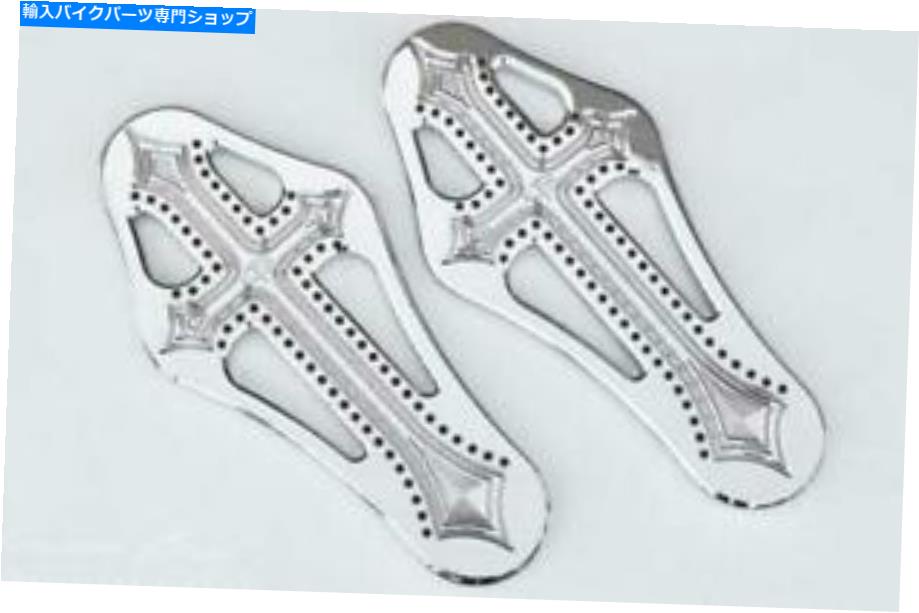 クロームパーツ prec。ビレットダークサイド旅客ビレットの床板Chrome DRK-420-ALL-CHR PREC. BILLET Darkside Passenger Billet Floorboards Chrome DRK-420-ALL-CHR【並行輸入品】
