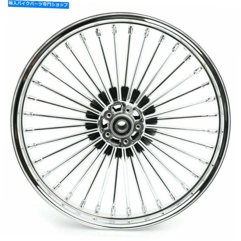 クロームパーツ 21x2.15前輪36太ったスポークのためのハーレーソフトヒレイテージクラシックFlstc Deuce 21x2.15 Front Wheel 36 Fat Spoke for Harley Softail Heritage Classic FLSTC Deuce【並行輸入品】