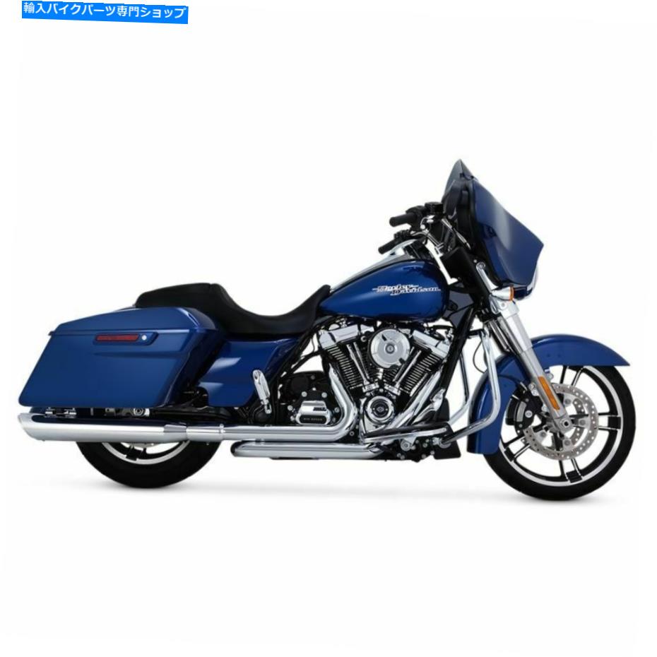 クロームパーツ バンス＆ハインズクロームツインスラッシュラウンドスリップオンマフラー用ハーレー17-21ツーリング Vance & Hines Chrome Twin Slash Round Slip-on Mufflers for Harley 17-21 Touring【並行輸入品】｜Us Custom Parts Shop USDM