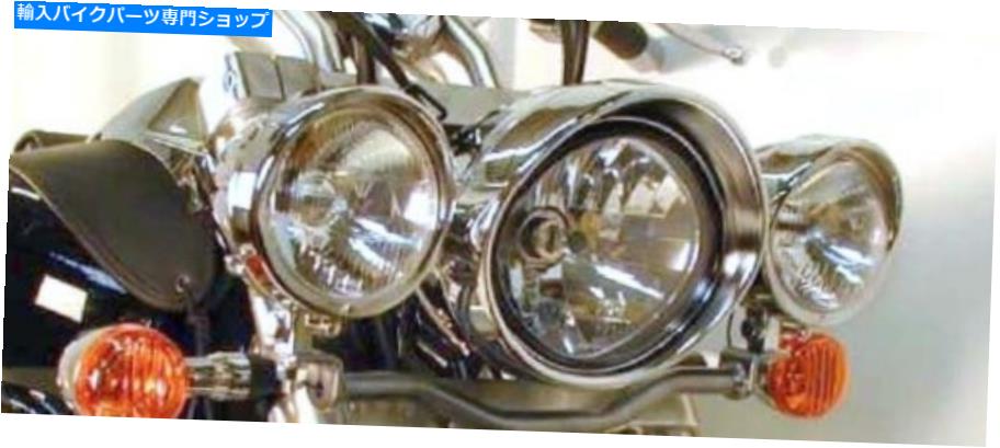 クロームパーツ スズキM800侵入者のツインライトセット - Hecpo&Becker(2005-2009)によるクロム Suzuki M800 Intruder Twinlight Set - Chrome BY HECPO & BECKER (2005-2009)【並行輸入品】|Us Custom Parts Shop USDM