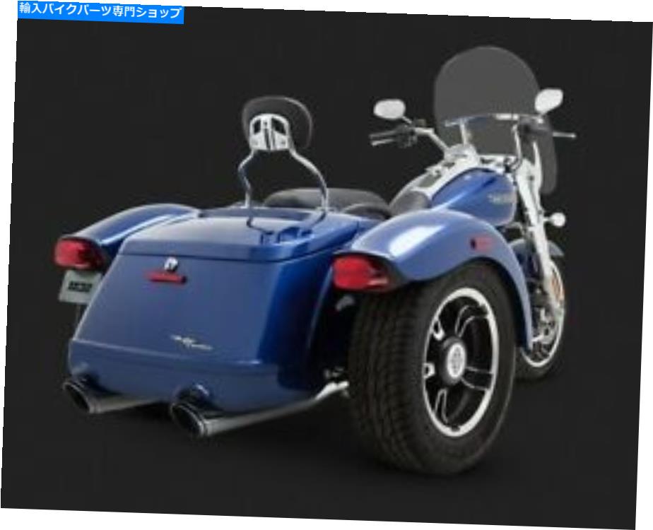 クロームパーツ 15-16 FreeWheeler Flrt Vance&Hines Twin Slashラウンドスリップオン、Chrome 16798 15-16 Freewheeler FLRT Vance & Hines Twin Slash Round Slip-Ons, Chrome 16798【並行輸入品】|Us Custom Parts Shop USDM