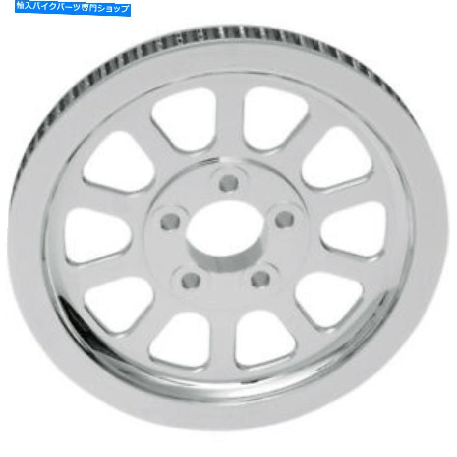 クロームパーツ ドラッグスペシャリティクロームリアプーリー - 66歯| 191311年 Drag Specialties Chrome Rear Pulley - 66-Tooth | 191311【並行輸入品】