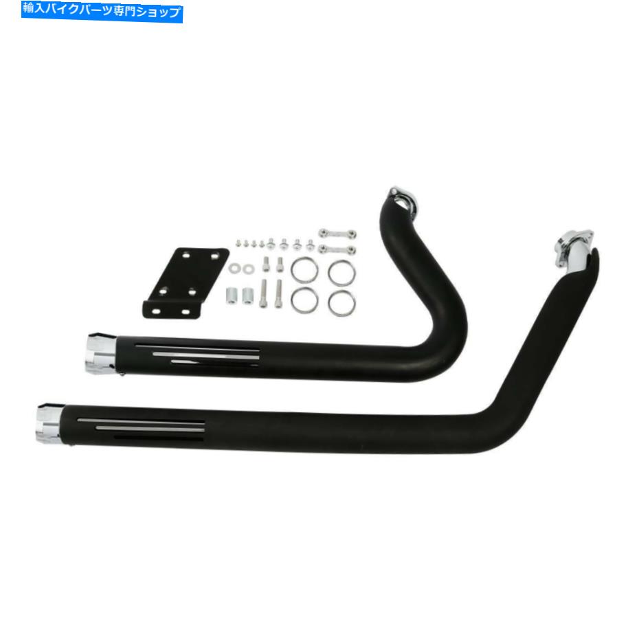 クロームパーツ フォースポールファスターFXSTC 06-17用品フルマル\u003dカラー排気イメージ・ブラックシール・ - オリジナルのタイトルを表示 ハーレーソフテールカスタムFXSTC 06-17用 デュアルマフラー排気パイプブラックシールド- show original title【並行輸入品】