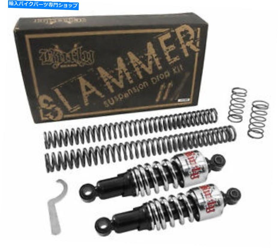 クロームパーツ バリーブランドクロームフロントリアリースリングスラマーキット88-03ハーリースポーツスターXL Burly Brand Chrome Front Rear Lowering Slammer Kit 88-03 Harley Sportster XL【並行輸入品】